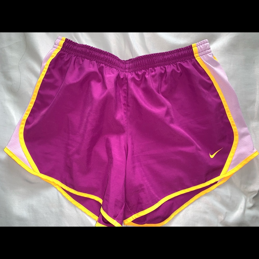 Purple Nike workout shorts